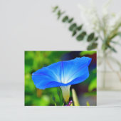 Mooie blauwe bloem briefkaart (Staand voorkant)