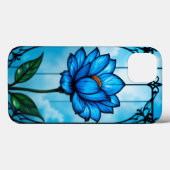 Mooie blauwe bloem, Case-Mate iPhone case (Achterkant (horizontaal))