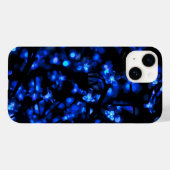 Mooie Blauwe Bloem Lichtjes Case-Mate iPhone Case (Achterkant (horizontaal))