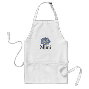Mooie Blauwe Bloem Mimi T-shirt Standaard Schort