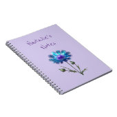 Mooie Blauwe Bloem Notitieboek (Rechterzijde)