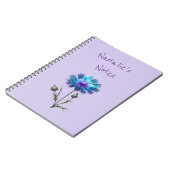 Mooie Blauwe Bloem Notitieboek (Linkerzijde)