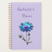 Mooie Blauwe Bloem Planner (Voorkant)