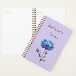 Mooie Blauwe Bloem Planner