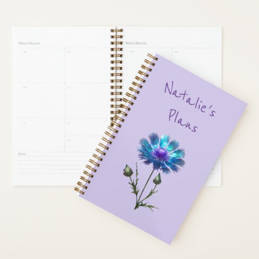 Mooie Blauwe Bloem Planner (Display)