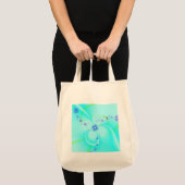 Mooie Blauwe Bloem Tote Bag (Voorkant (product))