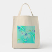 Mooie Blauwe Bloem Tote Bag (Achterkant)