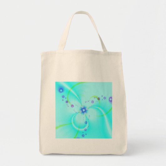 Mooie Blauwe Bloem Tote Bag (Voorkant)