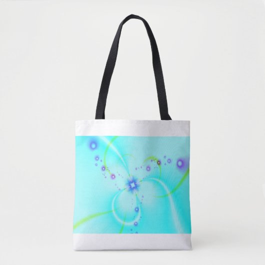 Mooie Blauwe Bloem Tote Bag (Voorkant)