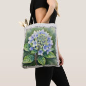 Mooie Blauwe Bloem Tote Bag (Dichtbij)