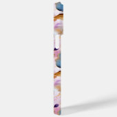 Mooie blauwe bloemen Alcohol inkt pastel Case-Mate iPhone Case (Achterkant / Rechts)