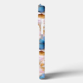 Mooie blauwe bloemen Alcohol inkt pastel Case-Mate iPhone Case (Achterkant / Links)