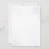 Mooie blauwe bloemen doop dank je kaart (Achterkant)