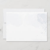 Mooie blauwe bloemen doop foto dank je kaart (Achterkant)