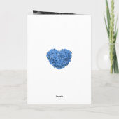 Mooie Blauwe Bloemen Foto Happy Moederdag Kaart (Achterkant)