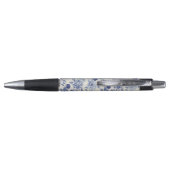 Mooie Blauwe Bloemen Pen (Achterkant)