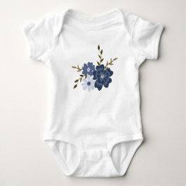 Mooie Blauwe Bloemen Winger Botanisch Romper