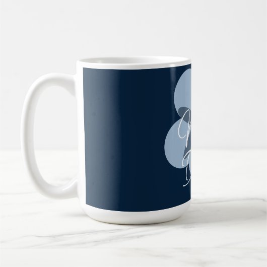 Mooie Blauwe Bloemenmok Koffiemok (Links)