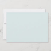 Mooie Blauwe Bloemige Uitstel Van De Bruiloft (Achterkant)