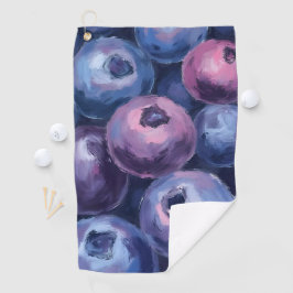 Mooie Blauwe Bosbessen | Fruit Schilderij Golfhanddoek