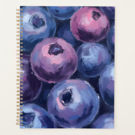 Mooie Blauwe Bosbessen | Fruit Schilderij Planner