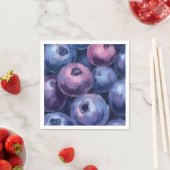 Mooie Blauwe Bosbessen | Fruit Schilderij Servet (Insitu)