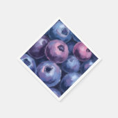 Mooie Blauwe Bosbessen | Fruit Schilderij Servet (Hoek)
