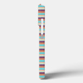 Mooie blauwe bruine strepen  Case-Mate iPhone case (Achterkant / Links)