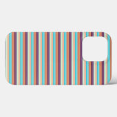Mooie blauwe bruine strepen  Case-Mate iPhone case (Achterkant (horizontaal))