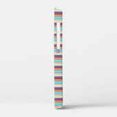 Mooie blauwe bruine strepen  Case-Mate iPhone case (Achterkant / Links)
