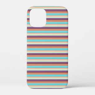 Mooie blauwe bruine strepen Case-Mate iPhone case