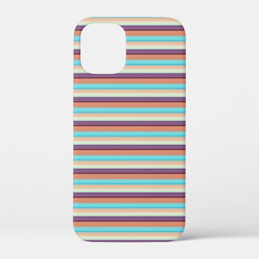 Mooie blauwe bruine strepen  Case-Mate iPhone case (Achterkant)