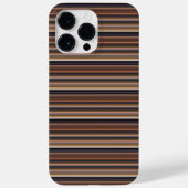 Mooie blauwe bruine strepen Case-Mate iPhone case (Achterkant)