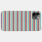 Mooie blauwe bruine strepen Case-Mate iPhone case (Achterkant (horizontaal))