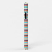 Mooie blauwe bruine strepen  Case-Mate iPhone case (Achterkant/rechts)