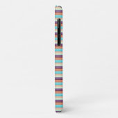 Mooie blauwe bruine strepen  Case-Mate iPhone case (Achterkant/links)