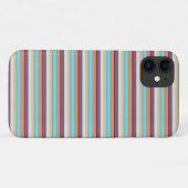 Mooie blauwe bruine strepen  Case-Mate iPhone case (Achterkant (horizontaal))