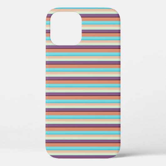 Mooie blauwe bruine strepen  Case-Mate iPhone case (Achterkant)