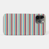 Mooie blauwe bruine strepen Case-Mate iPhone case (Achterkant (horizontaal))