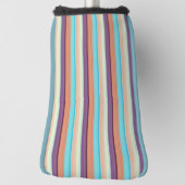 Mooie blauwe bruine strepen golfheadcover (Draai 90)