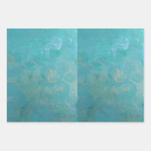 Mooie blauwe cadeauomslag