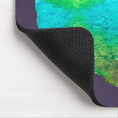 Mooie blauwe dikke kat kunstillustratie muismat (Hoek)