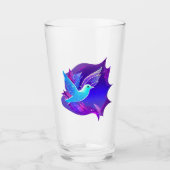 Mooie blauwe dove glas (Voorkant)