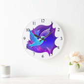 Mooie blauwe dove grote klok (Huis)