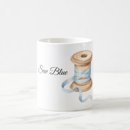 Mooie Blauwe Draad Naaien Koffiemok