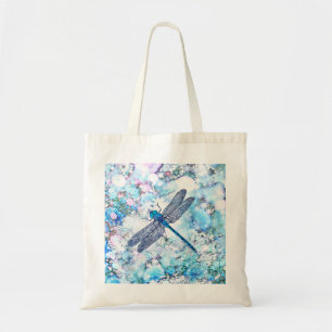 Mooie blauwe dragonfly tote bag