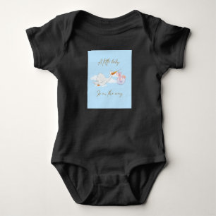 Mooie Blauwe Eend Zoete Eend Baby Body Romper