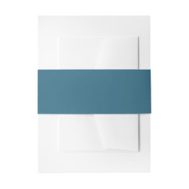 Mooie blauwe effen kleur uitnodigingen wikkel
