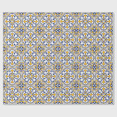 💙 mooie blauwe en gele Azulejos 9, Cadeaupapier (Vlak)