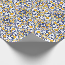 💙 mooie blauwe en gele Azulejos 9, Cadeaupapier